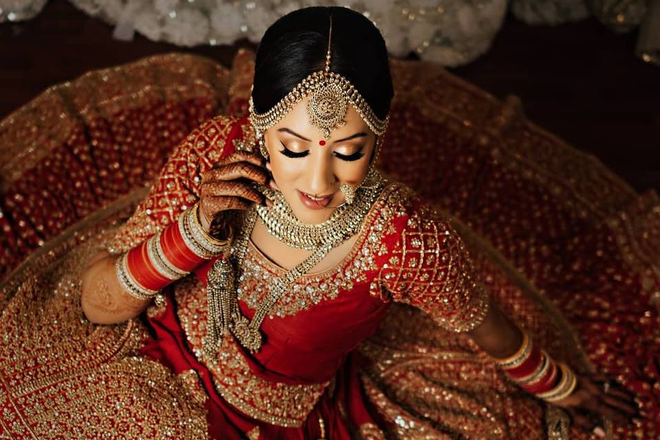 Unleash your inner radiance with stunning bridal lehenga.